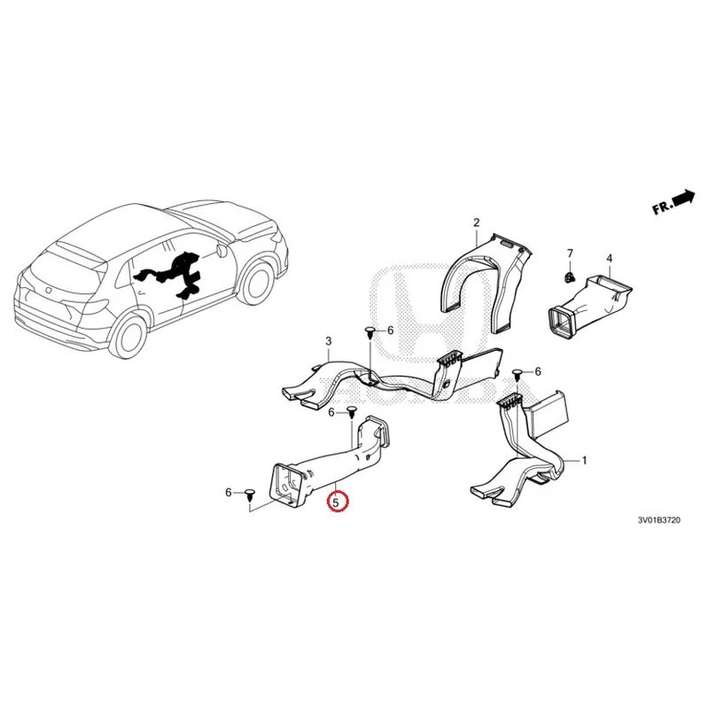 [NEW] JDM HONDA ZR-V RZ3 2023 Duct GENUINE OEM - Image 6