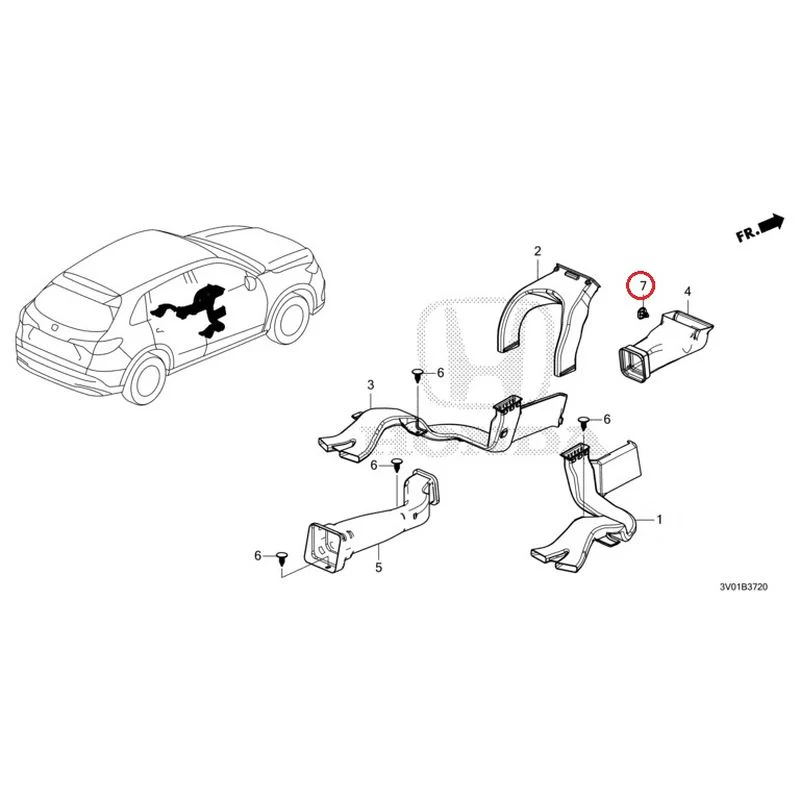 [NEW] JDM HONDA ZR-V RZ3 2023 Duct GENUINE OEM - Image 8