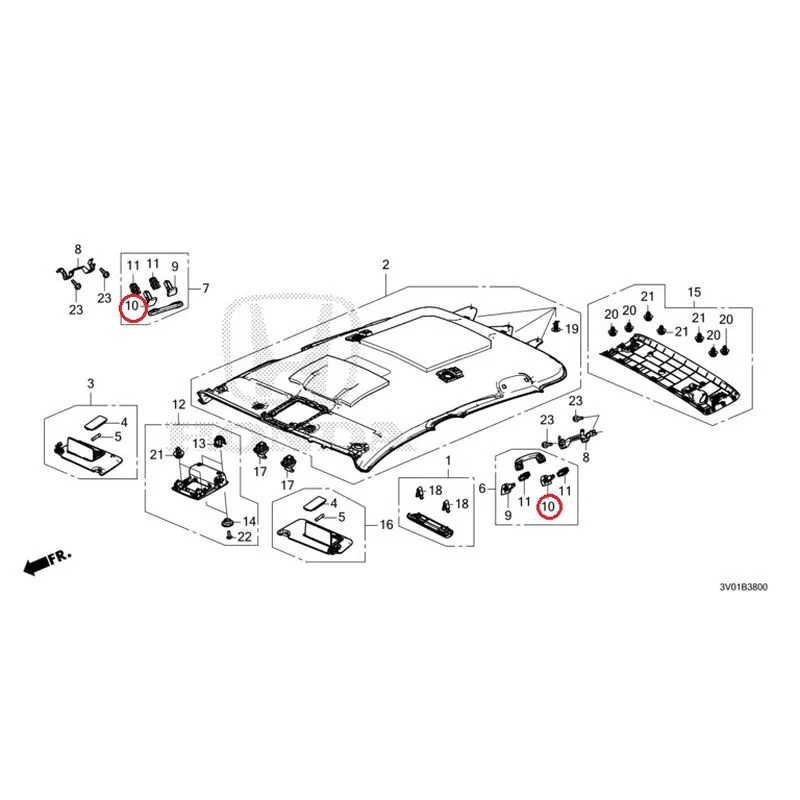 [NEW] JDM HONDA ZR-V RZ3 2023 Roof Lining GENUINE OEM - Image 11