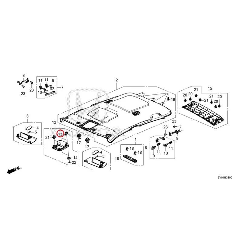 [NEW] JDM HONDA ZR-V RZ3 2023 Roof Lining GENUINE OEM - Image 14