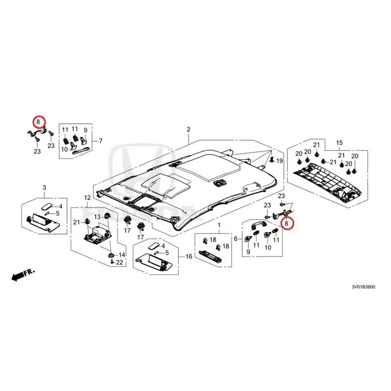 [NEW] JDM HONDA ZR-V RZ3 2023 Roof Lining GENUINE OEM - Image 9