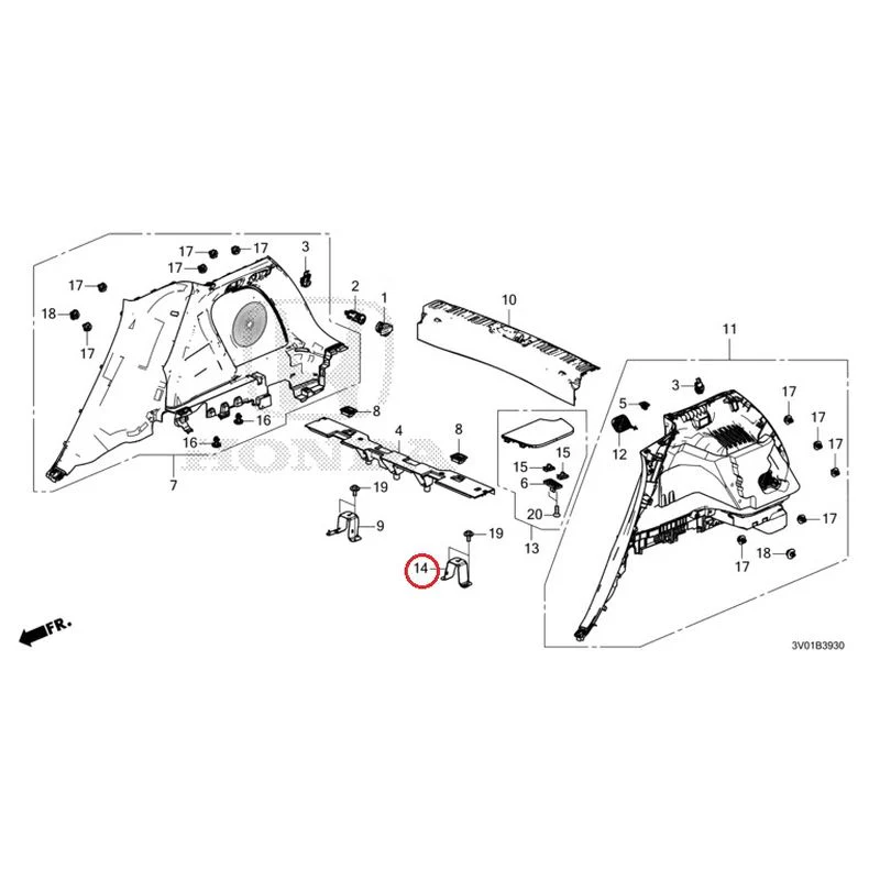 [NEW] JDM HONDA ZR-V RZ3 2023 Side Lining GENUINE OEM - Image 15
