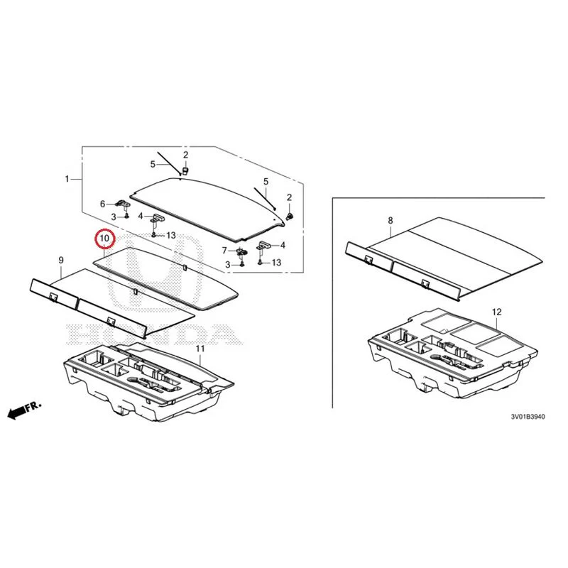[NEW] JDM HONDA ZR-V RZ3 2023 Trunk under box GENUINE OEM - Image 10