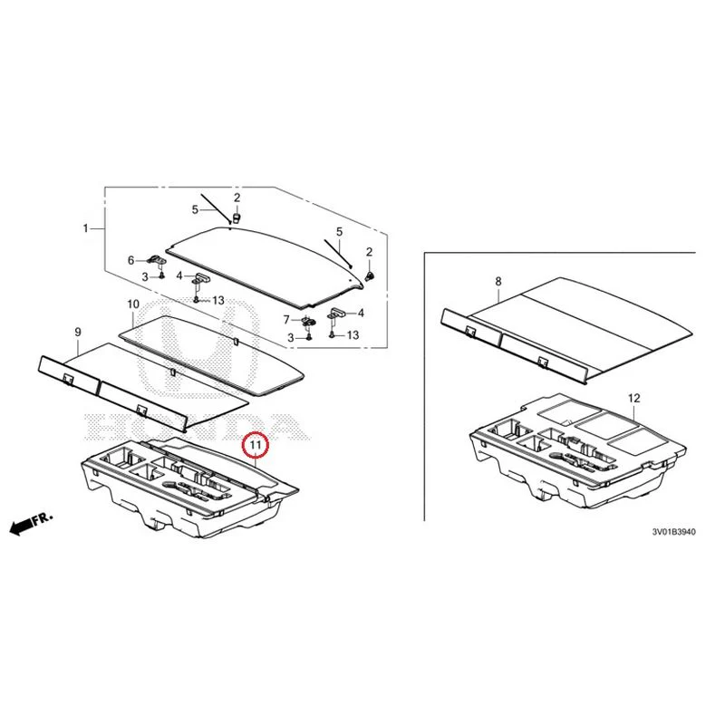 [NEW] JDM HONDA ZR-V RZ3 2023 Trunk under box GENUINE OEM - Image 11