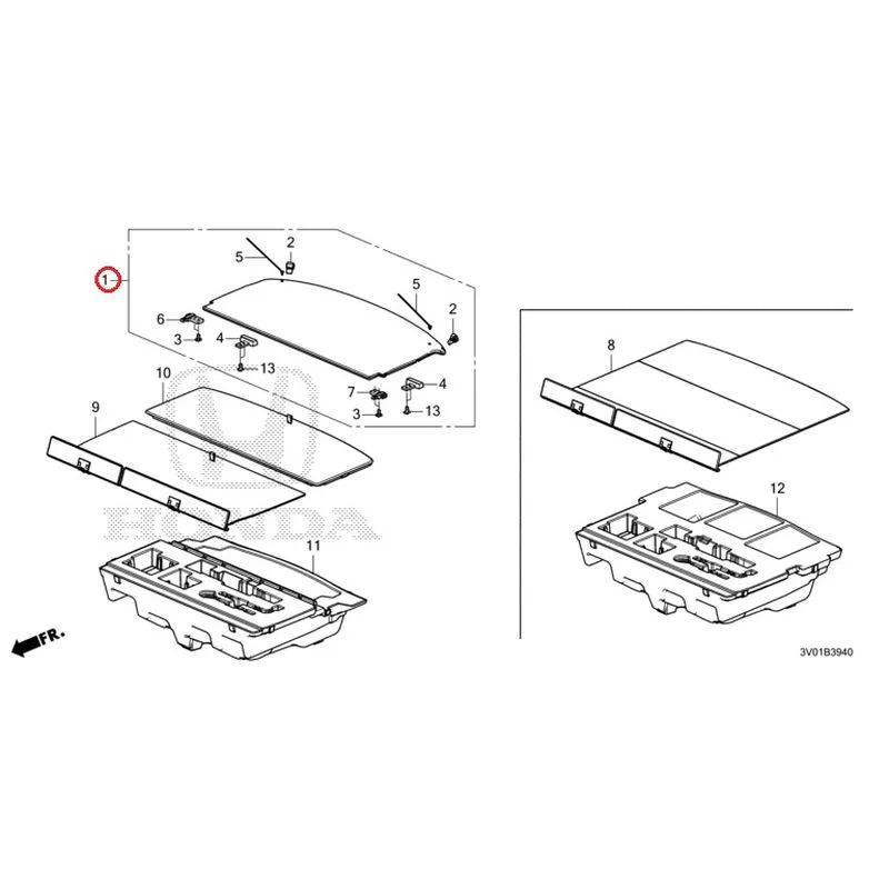 [NEW] JDM HONDA ZR-V RZ3 2023 Trunk under box GENUINE OEM - Image 2