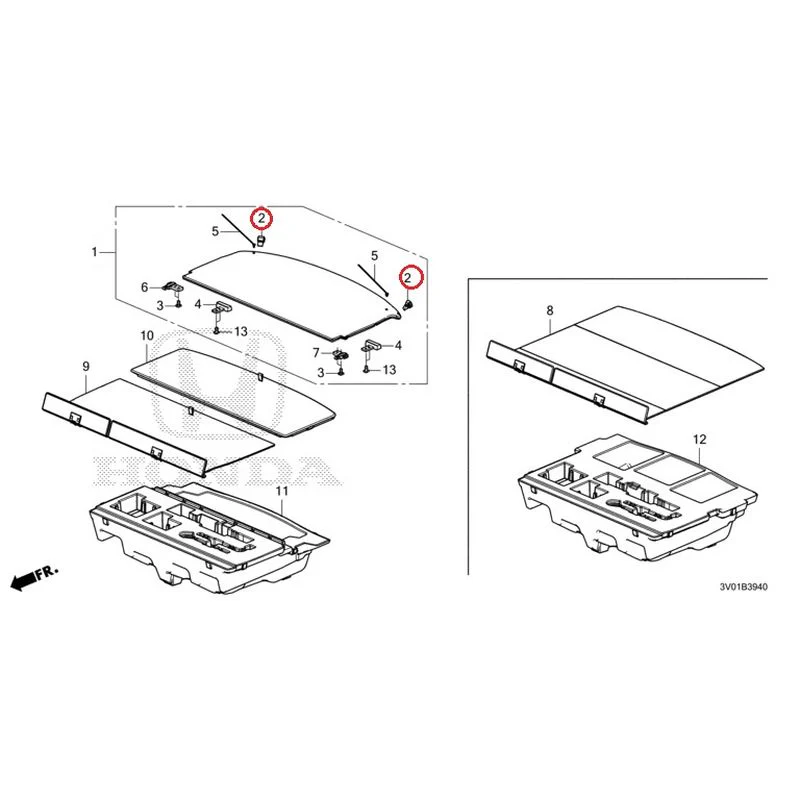 [NEW] JDM HONDA ZR-V RZ3 2023 Trunk under box GENUINE OEM - Image 3