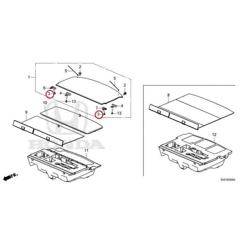 [NEW] JDM HONDA ZR-V RZ3 2023 Trunk under box GENUINE OEM - Image 4