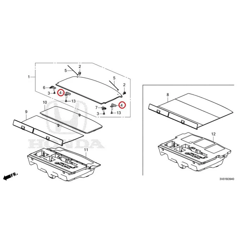 [NEW] JDM HONDA ZR-V RZ3 2023 Trunk under box GENUINE OEM - Image 5