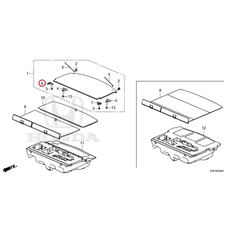 [NEW] JDM HONDA ZR-V RZ3 2023 Trunk under box GENUINE OEM - Image 7