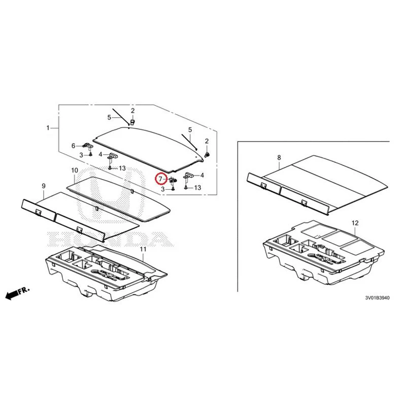 [NEW] JDM HONDA ZR-V RZ3 2023 Trunk under box GENUINE OEM - Image 8