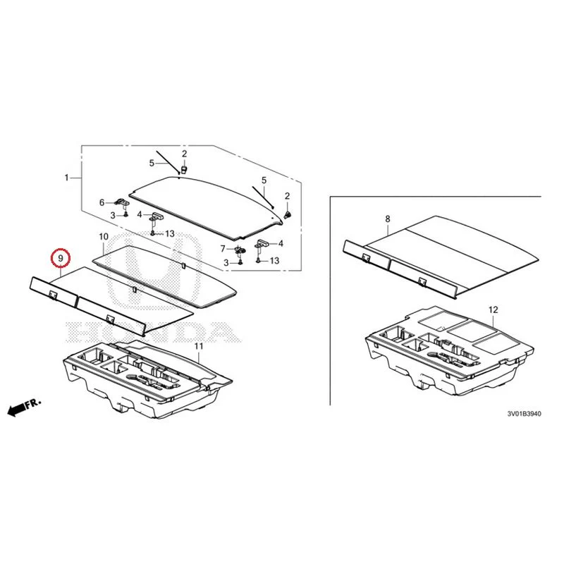 [NEW] JDM HONDA ZR-V RZ3 2023 Trunk under box GENUINE OEM - Image 9