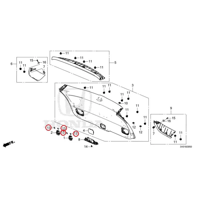 [NEW] JDM HONDA ZR-V RZ3 2023 Tailgate Lining GENUINE OEM - Image 14