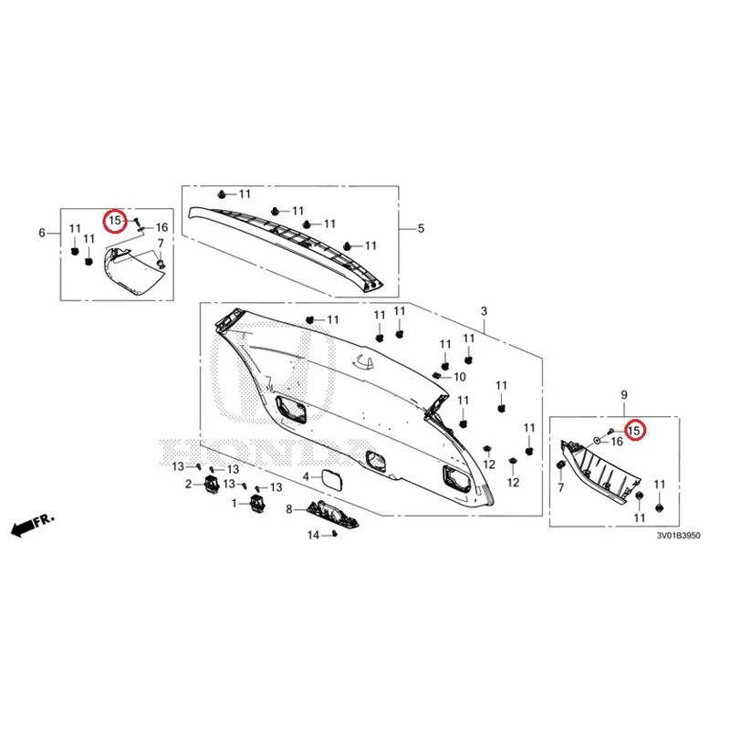 [NEW] JDM HONDA ZR-V RZ3 2023 Tailgate Lining GENUINE OEM - Image 16