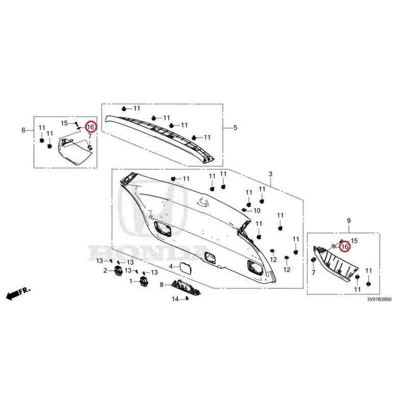 [NEW] JDM HONDA ZR-V RZ3 2023 Tailgate Lining GENUINE OEM - Image 17