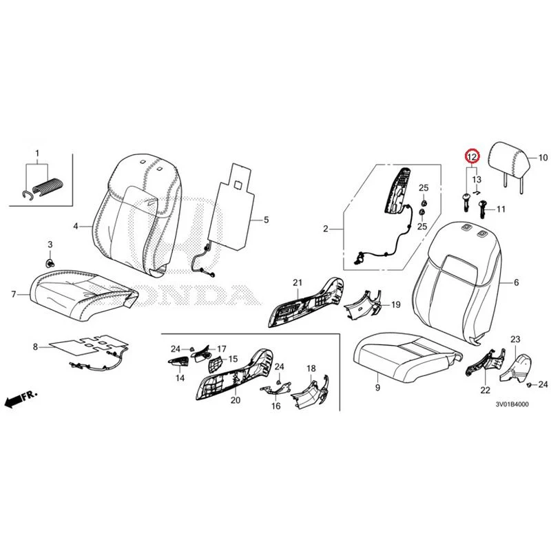 [NEW] JDM HONDA ZR-V RZ3 2023 Front Seat (Driver's Side) GENUINE OEM - Image 12