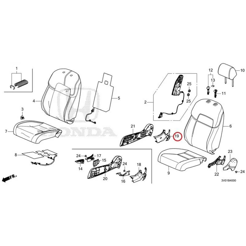 [NEW] JDM HONDA ZR-V RZ3 2023 Front Seat (Driver's Side) GENUINE OEM - Image 14