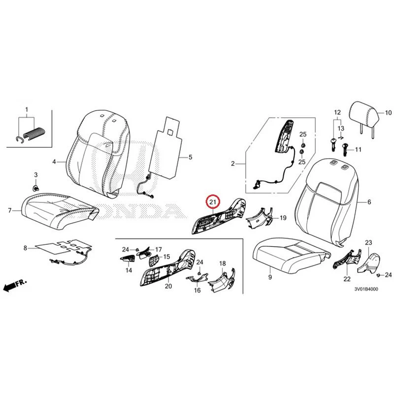[NEW] JDM HONDA ZR-V RZ3 2023 Front Seat (Driver's Side) GENUINE OEM - Image 15
