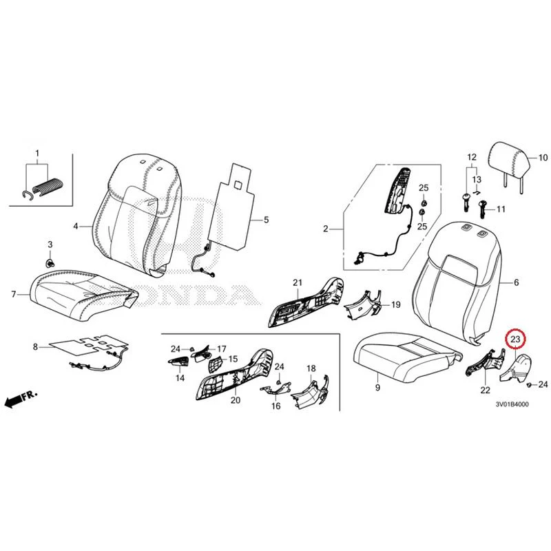 [NEW] JDM HONDA ZR-V RZ3 2023 Front Seat (Driver's Side) GENUINE OEM - Image 17