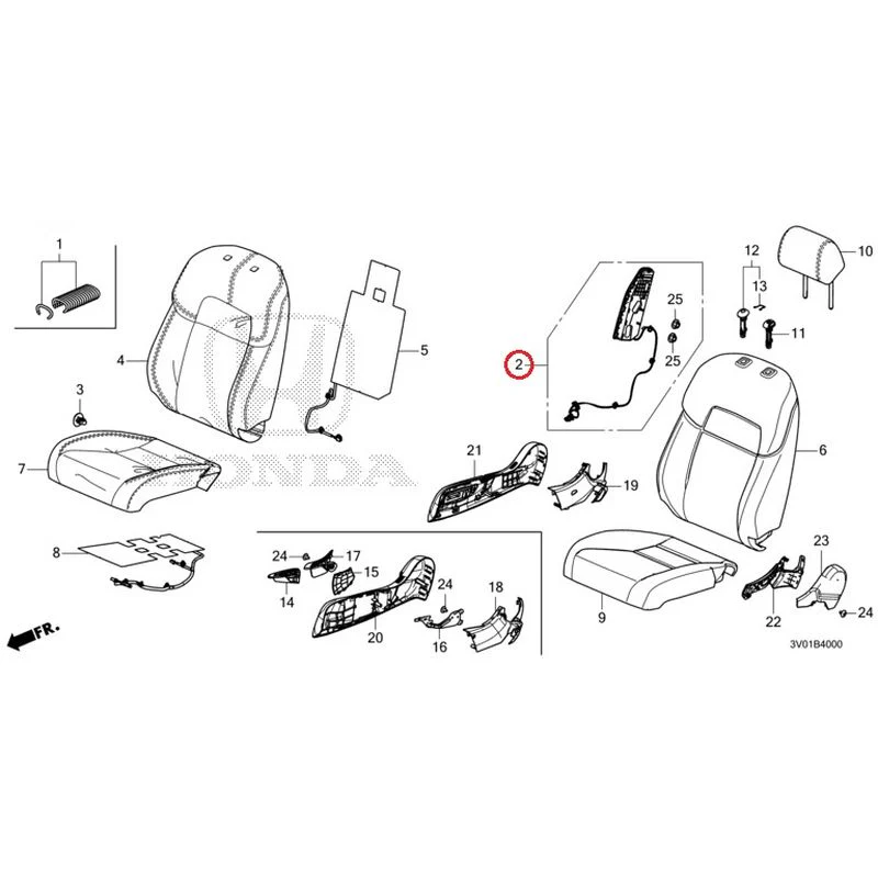 [NEW] JDM HONDA ZR-V RZ3 2023 Front Seat (Driver's Side) GENUINE OEM - Image 3