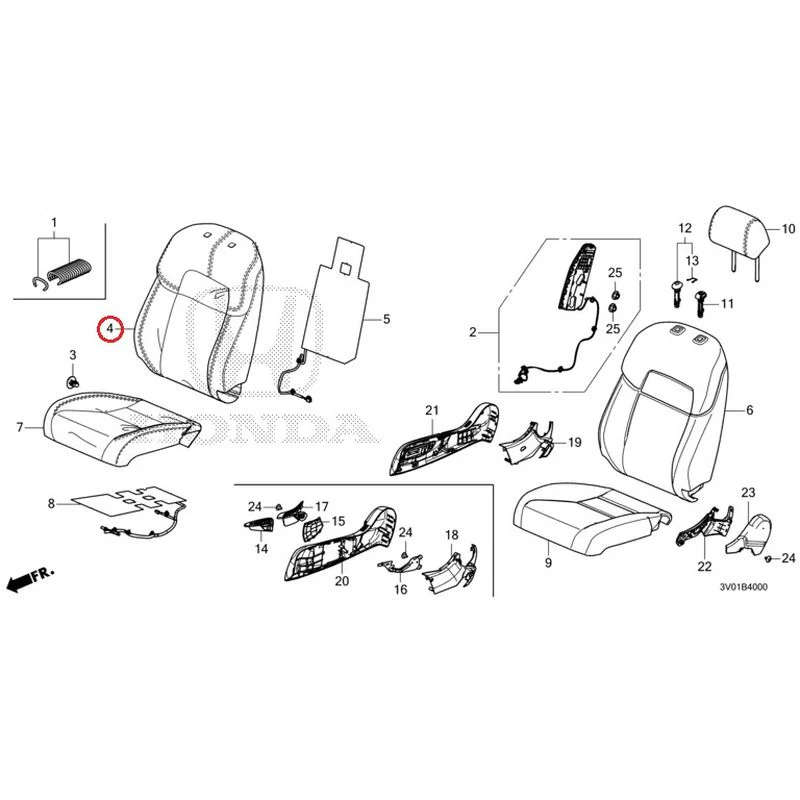 [NEW] JDM HONDA ZR-V RZ3 2023 Front Seat (Driver's Side) GENUINE OEM - Image 4