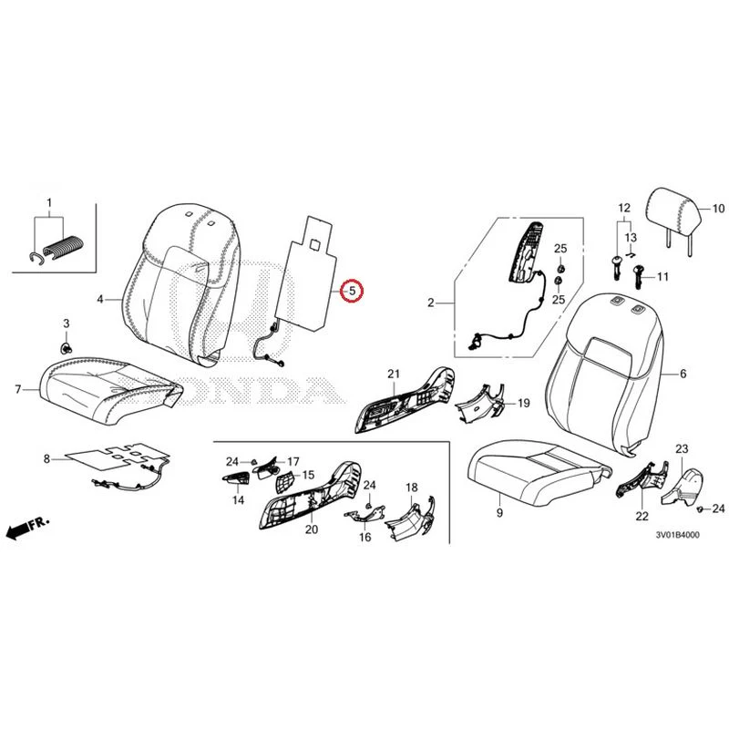 [NEW] JDM HONDA ZR-V RZ3 2023 Front Seat (Driver's Side) GENUINE OEM - Image 5