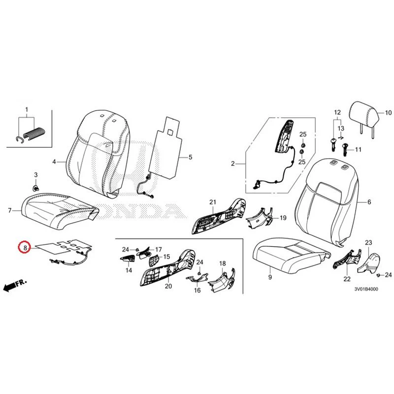 [NEW] JDM HONDA ZR-V RZ3 2023 Front Seat (Driver's Side) GENUINE OEM - Image 8