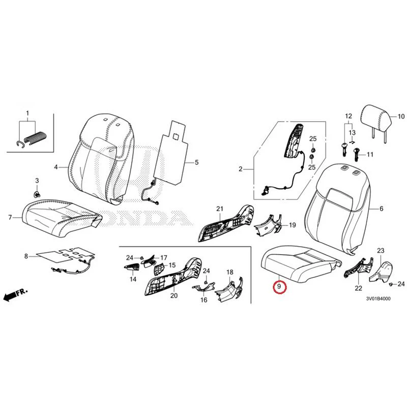 [NEW] JDM HONDA ZR-V RZ3 2023 Front Seat (Driver's Side) GENUINE OEM - Image 9