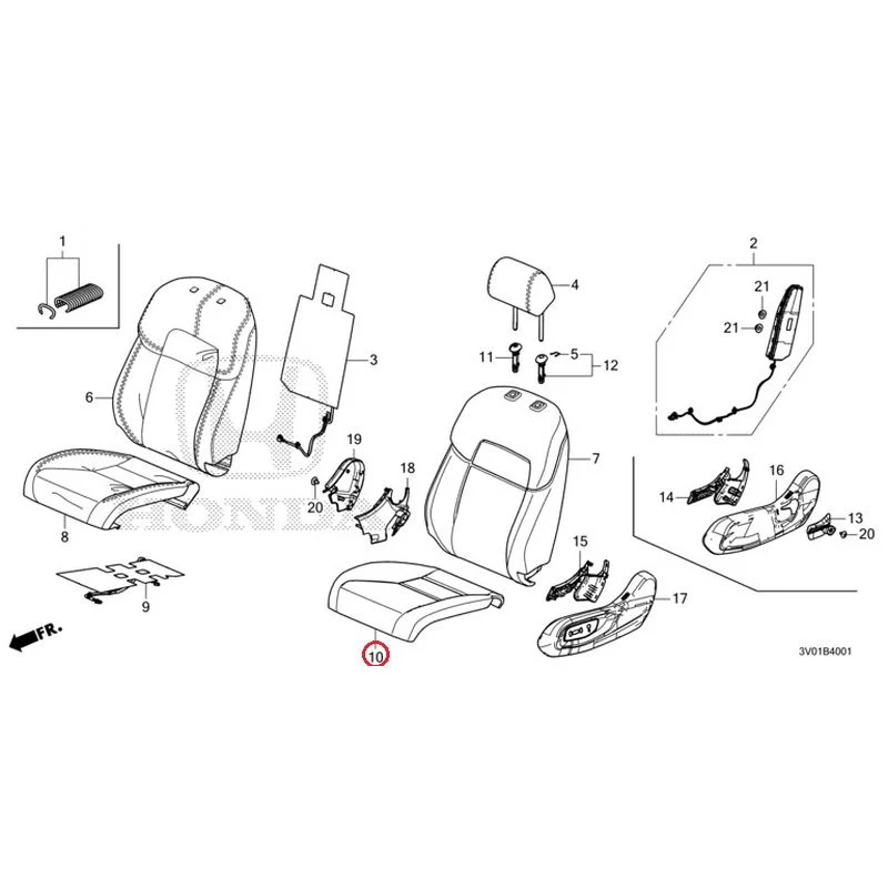 [NEW] JDM HONDA ZR-V RZ3 2023 Front Seat (Passenger Side) GENUINE OEM - Image 11