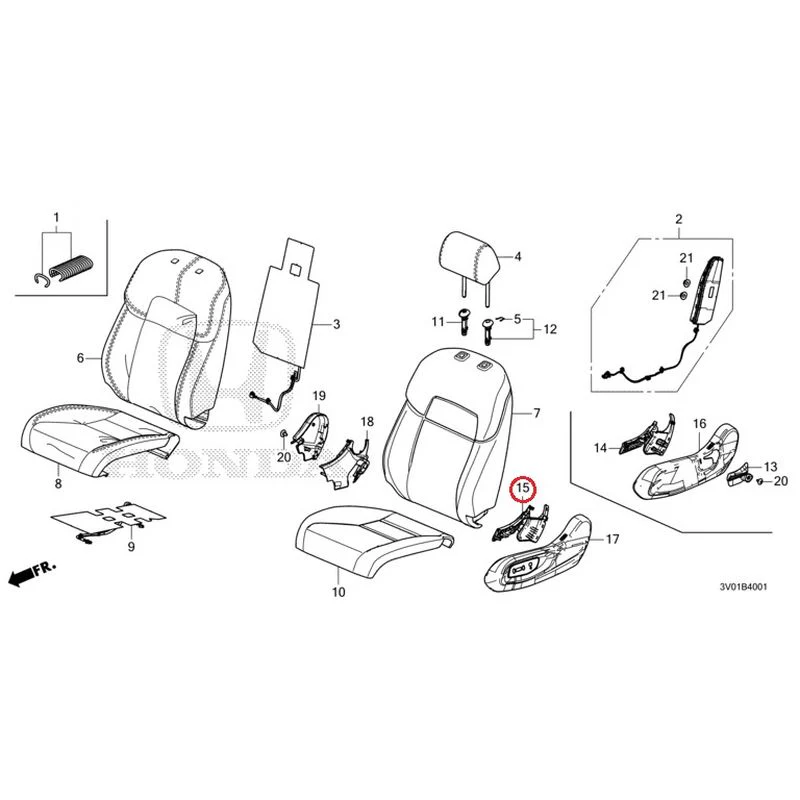 [NEW] JDM HONDA ZR-V RZ3 2023 Front Seat (Passenger Side) GENUINE OEM - Image 14