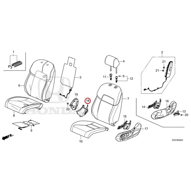 [NEW] JDM HONDA ZR-V RZ3 2023 Front Seat (Passenger Side) GENUINE OEM - Image 16