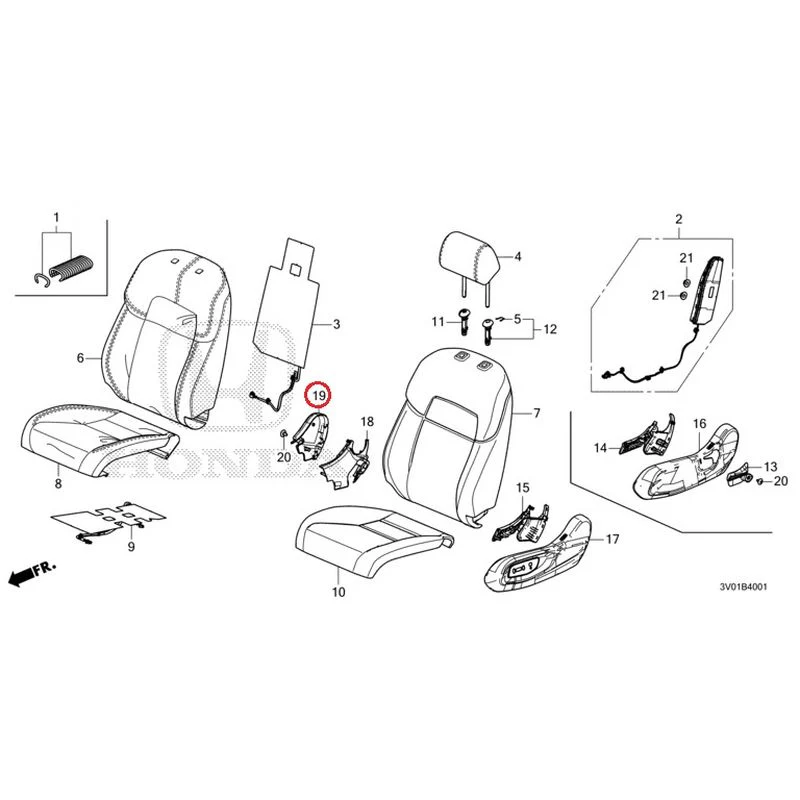 [NEW] JDM HONDA ZR-V RZ3 2023 Front Seat (Passenger Side) GENUINE OEM - Image 17