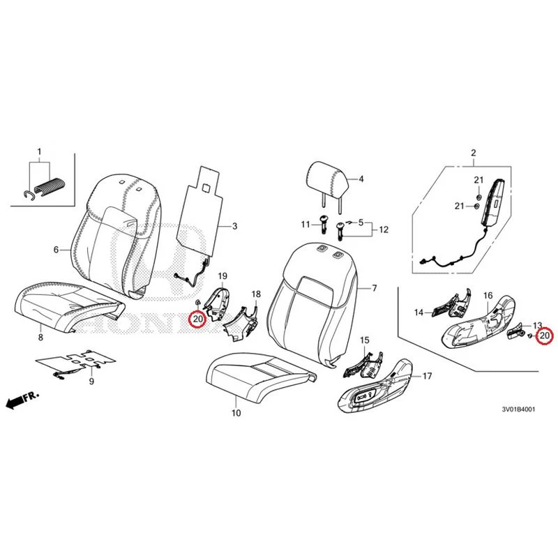 [NEW] JDM HONDA ZR-V RZ3 2023 Front Seat (Passenger Side) GENUINE OEM - Image 18