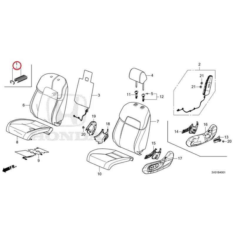 [NEW] JDM HONDA ZR-V RZ3 2023 Front Seat (Passenger Side) GENUINE OEM - Image 2