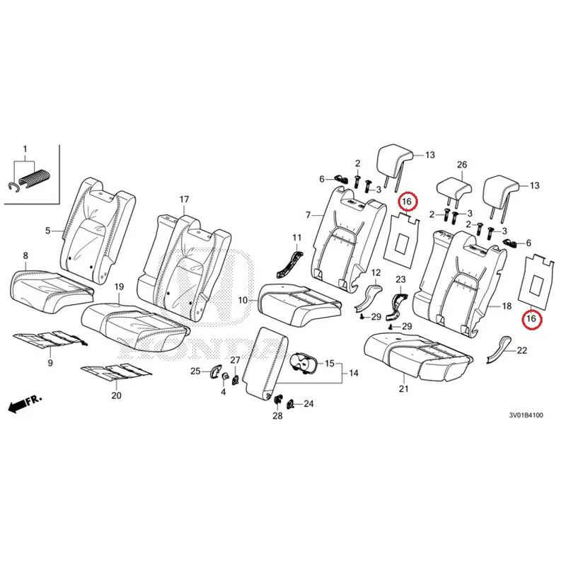 [NEW] JDM HONDA ZR-V RZ3 2023 Rear Seat GENUINE OEM - Image 16
