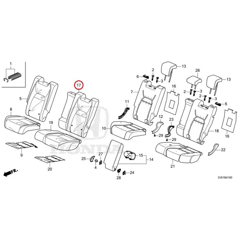 [NEW] JDM HONDA ZR-V RZ3 2023 Rear Seat GENUINE OEM - Image 17