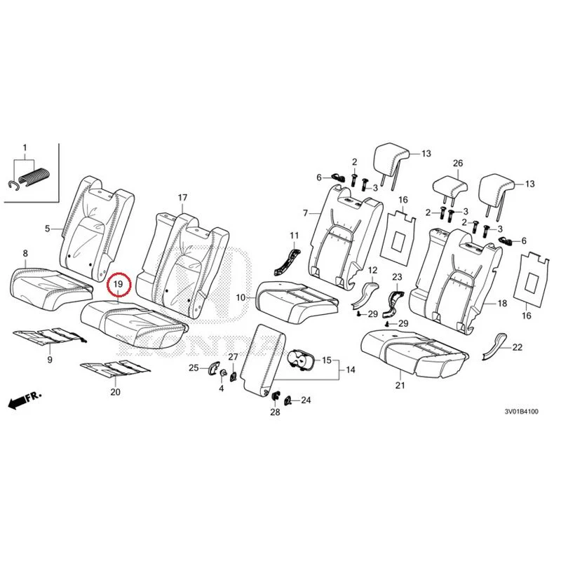 [NEW] JDM HONDA ZR-V RZ3 2023 Rear Seat GENUINE OEM - Image 19