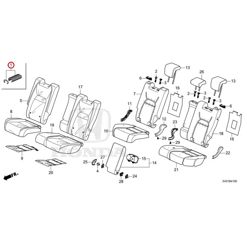 [NEW] JDM HONDA ZR-V RZ3 2023 Rear Seat GENUINE OEM - Image 2