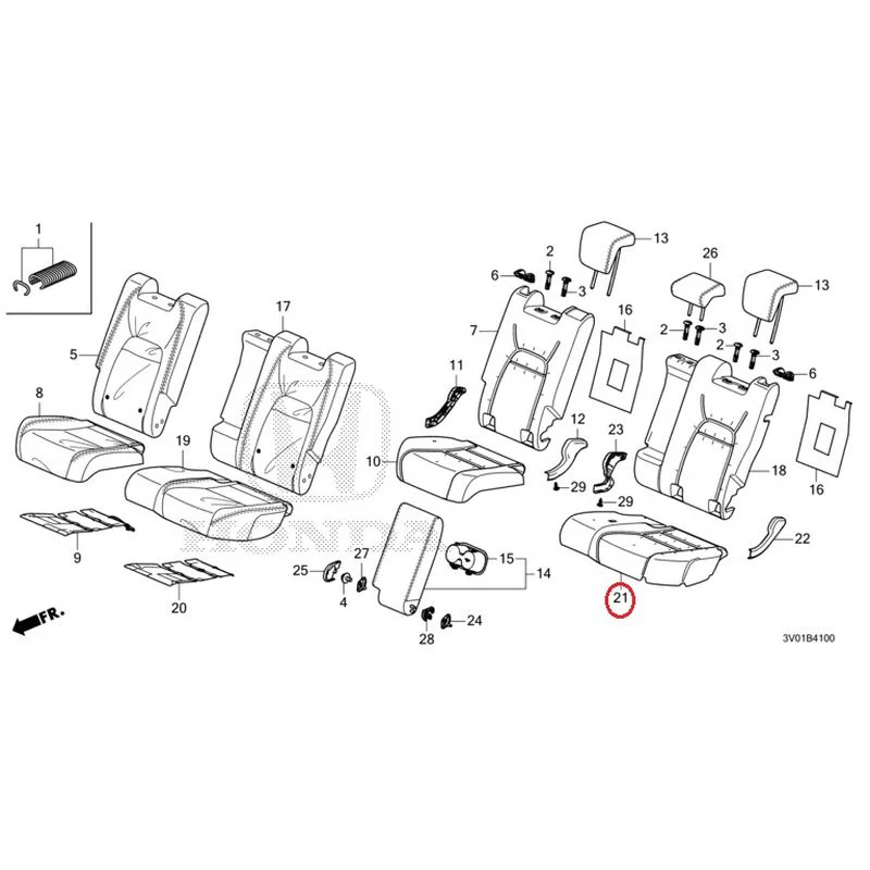 [NEW] JDM HONDA ZR-V RZ3 2023 Rear Seat GENUINE OEM - Image 20