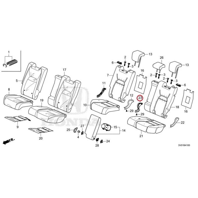 [NEW] JDM HONDA ZR-V RZ3 2023 Rear Seat GENUINE OEM - Image 22