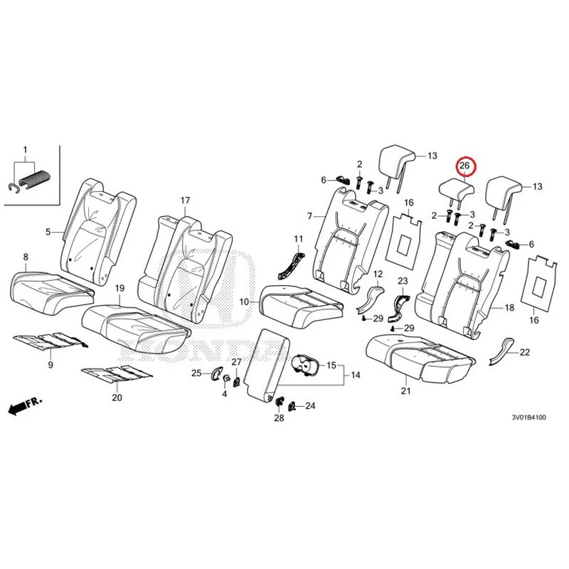[NEW] JDM HONDA ZR-V RZ3 2023 Rear Seat GENUINE OEM - Image 25