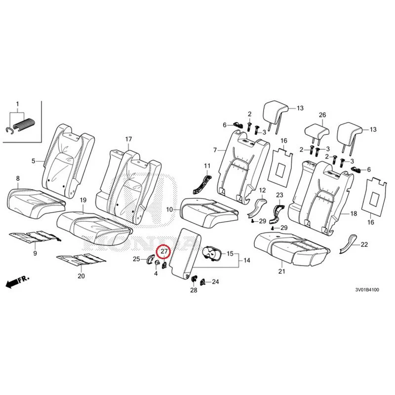 [NEW] JDM HONDA ZR-V RZ3 2023 Rear Seat GENUINE OEM - Image 26