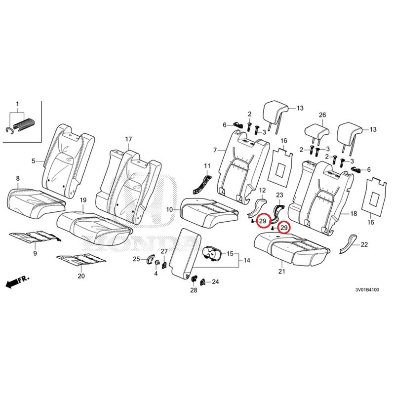 [NEW] JDM HONDA ZR-V RZ3 2023 Rear Seat GENUINE OEM - Image 28