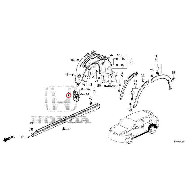 [NEW] JDM HONDA ZR-V RZ3 2023 Side Sill Garnish/Protector GENUINE OEM - Image 33