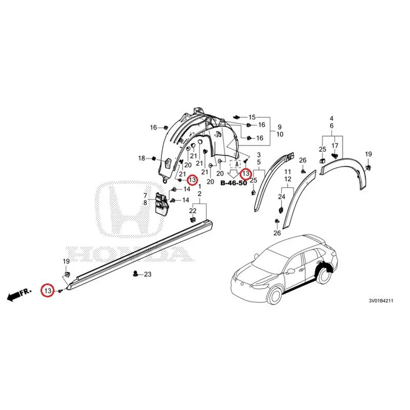 [NEW] JDM HONDA ZR-V RZ3 2023 Side Sill Garnish/Protector GENUINE OEM - Image 50