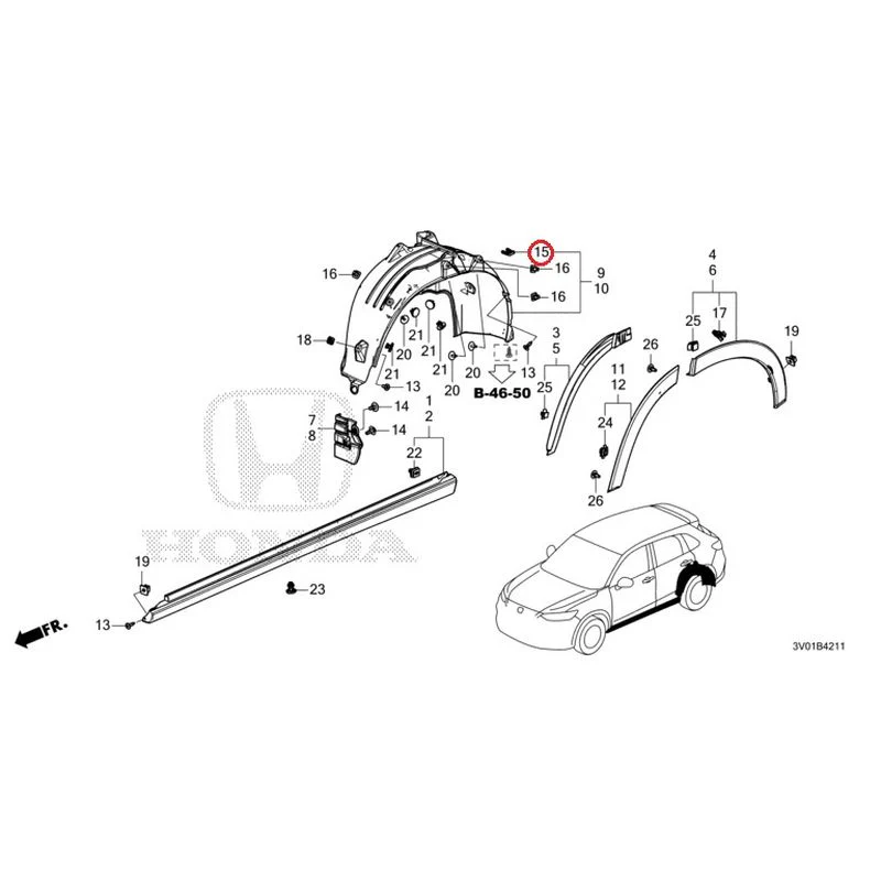[NEW] JDM HONDA ZR-V RZ3 2023 Side Sill Garnish/Protector GENUINE OEM - Image 52