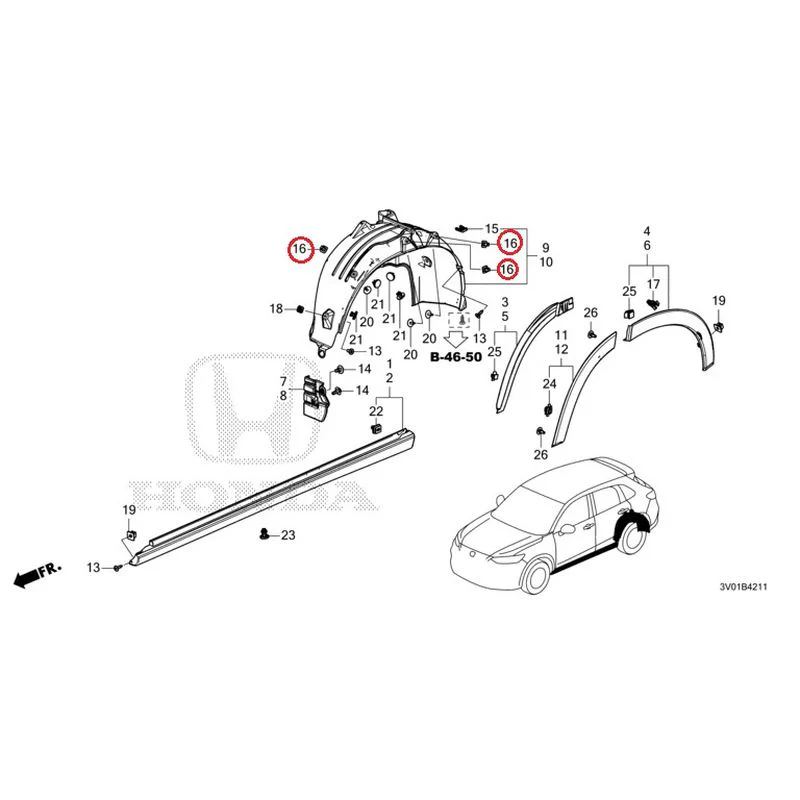 [NEW] JDM HONDA ZR-V RZ3 2023 Side Sill Garnish/Protector GENUINE OEM - Image 53