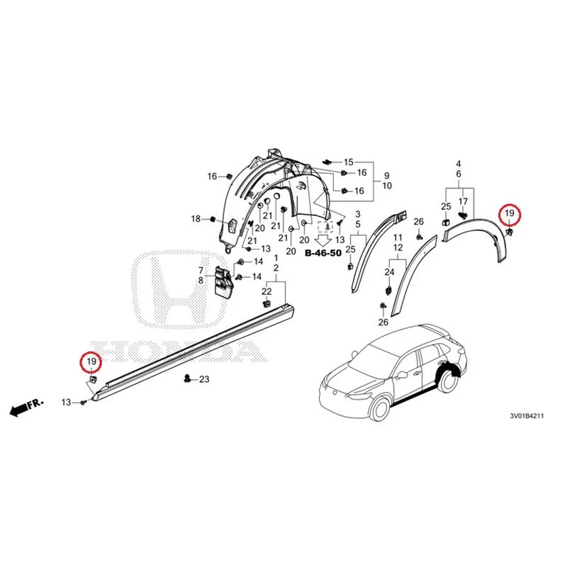 [NEW] JDM HONDA ZR-V RZ3 2023 Side Sill Garnish/Protector GENUINE OEM - Image 56