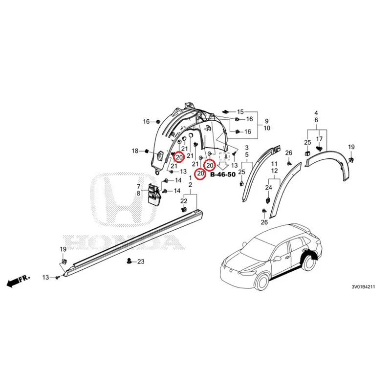 [NEW] JDM HONDA ZR-V RZ3 2023 Side Sill Garnish/Protector GENUINE OEM - Image 57