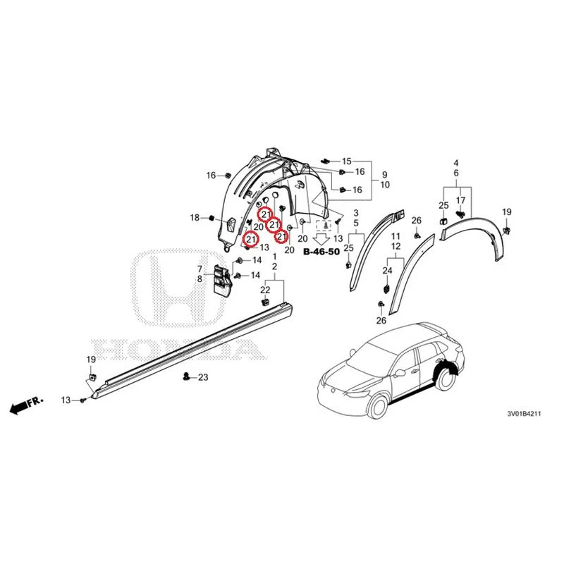 [NEW] JDM HONDA ZR-V RZ3 2023 Side Sill Garnish/Protector GENUINE OEM - Image 58