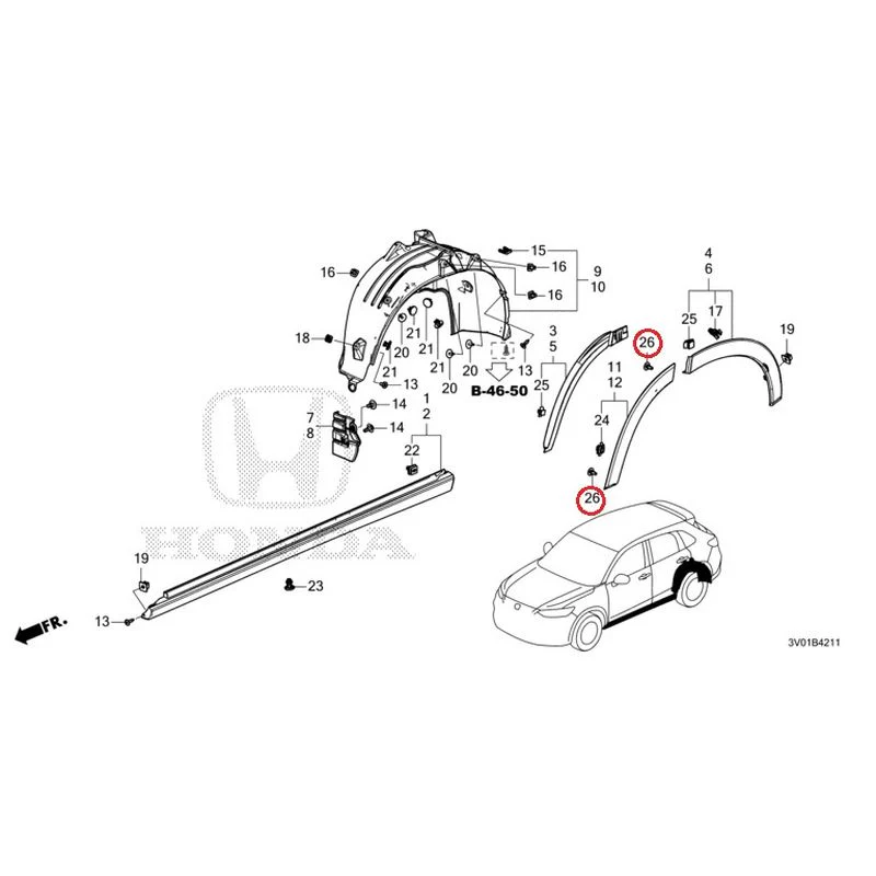 [NEW] JDM HONDA ZR-V RZ3 2023 Side Sill Garnish/Protector GENUINE OEM - Image 63